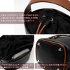 Rename Women's Handbag Crossbody Cute Combination Drawstring Bag, black brown