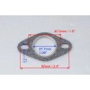 motoritec 4x exhaust gasket for Polaris Scrambler 2T 50cc 90cc