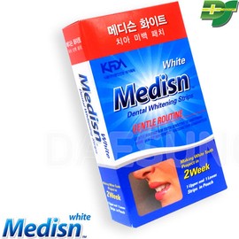 Medison White Teeth Whitening Patch Sticker 14 days worth (2 weeks worth) self-whitening / 메디슨 화이트 치아 미백 패치 스티커 14일분 (2주분) 셀프 화이트닝