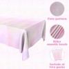 Disposable Rainbow Tablecloth Pastel Rainbow Tablecloths 2 PCS Waterproof Plastic