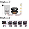 2Pack LED Dimmer Switch DC 12-24V 30A PWM Stepless Brightness
