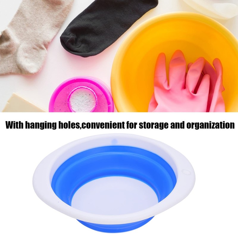 Collapsible Dish Basin, Practical Plastic Basin Folding for Washing Vegetables
