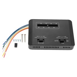 SURIEEN 7330F3852 RV Thermostat Heat/Cool Control, Single Stage RV Thermostat Compatible with Coleman RV Air Conditioners Mach Series(Black)