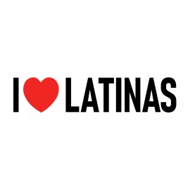 I Love Latinas Sticker I Heart Hispanic Women Sticker