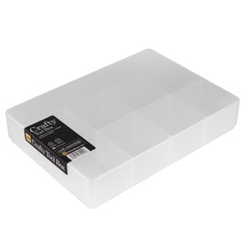 WestonBoxes Crafty Tool Box - Storage Box with Fixed Dividers and Compartments (Pack of 1)