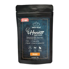Amour Tresor 30 Minute Henna Hair Color Infused with Goodness of Herbs. Ammonia Free Hair Dye (Pack of 1, Orange)
