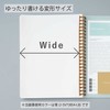 Kokuyo Sooofa B6 Notebook, Soft Ring Notebook, Variation, 0.2 inch