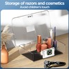 AICase Biometric Fingerprint Storage Box, Transparent Portable Jewelry Cash Safe