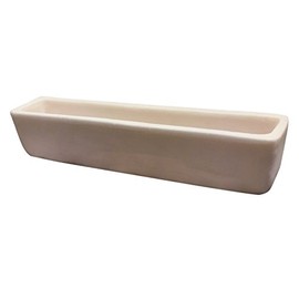 Across International BC.100.20.20 High Temperature Alumina Ceramic Crucible Sample Holder, 100 mm x 20 mm x 20 mm, 1" H, 4" L, 1, " W