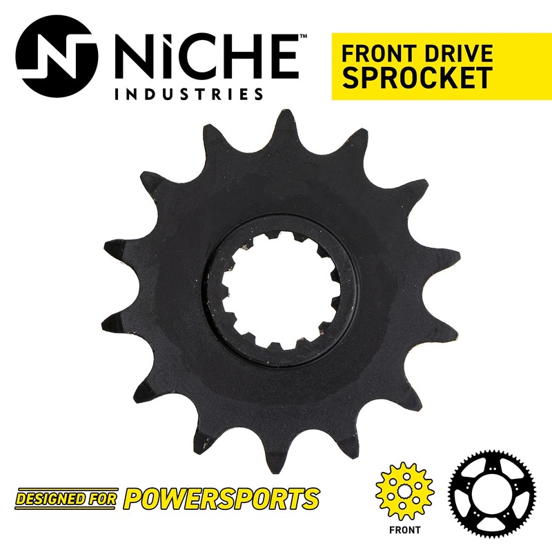 NICHE Drive Sprocket Chain Combo for Kawasaki Ninja 400 Front