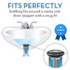 SINKRING The Ultimate Bathroom Sink Drain Protector Hair Catcher/Strainer/Snare (Charcoal