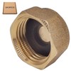 SKIR'CO (Pack of 4) Brass 1/2 Inch Pipe Cap with