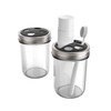 Jarware Black Toothbrush and Toothpaste Holder Lids for Wide Mouth