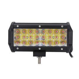 Auxmotec Red Led Off-Road Light Bar 36W 7-inch Spot Driving Work Lights Pods Waterproof Fog Lamps for Off-Road Truck Car ATV UTV SUV Truck Tractor Boat Fishing Hunting 12V 24V 2pcs