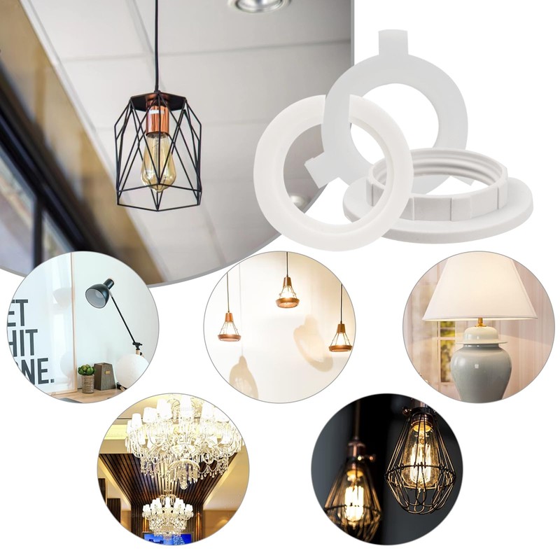 TRUEIN 8 Pcs Lamp Shade Ring, E27 to E14 Lampshade