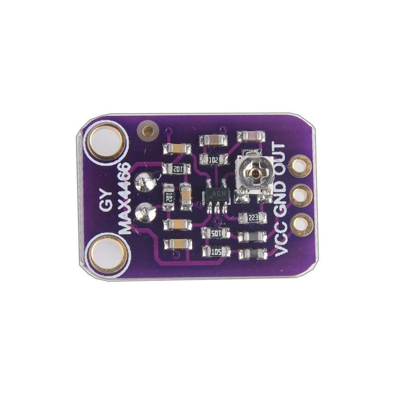 Hailege 2pcs MAX4466 Electret Microphone Amplifier Module Adjustable Gain VCC: