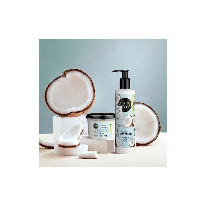 Gel de Ducha Orgánico de Coco y Karité, 280 ml,