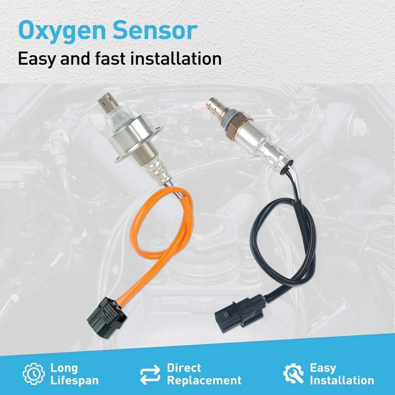 Femibon 2Pcs 234-9124 234-4350 Oxygen Sensor Compatible with Honda Civic