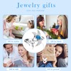 Hummingbird Leaf Ring for Women December Birthstone Zircon Blue Ring