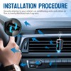 Featwell Car Air Freshener, Three Adjustable Modes Intelligent Car Aroma