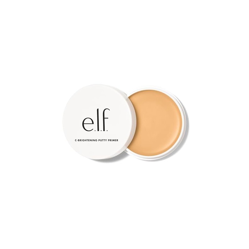 e.l.f Cosmetics C-Bright Putty Primer, Makeup Primer For Brightening &