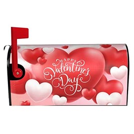 SuQKXCo Valentine's Day Mailbox Covers Magnetic Waterproof Post Box Cover Wraps Post Letter Box Cover Garden Decor Standard Size 18" X 21"in