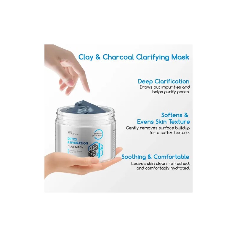 Clay Mask For Face 200ml Pore Minimizing Mud Mask With