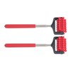 2pcs Telescopic Back Massage Roller Stainless Steel Rolling Back Massager
