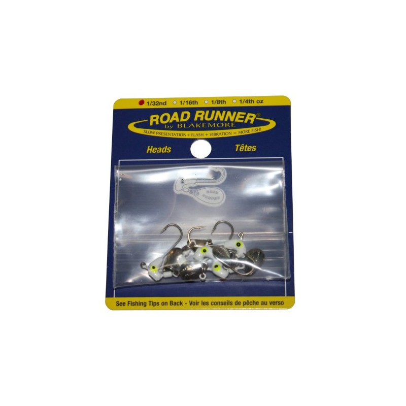 Blakemore TTI Fishing Co Road Runner Bulk Head Hook (White,