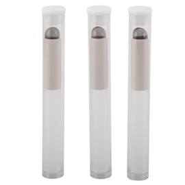 Pincel de Labios de Silicona Transparente, Aplicadores de Lápiz Labial Pequeños Portátiles con Caja de Almacenamiento, 3 Piezas