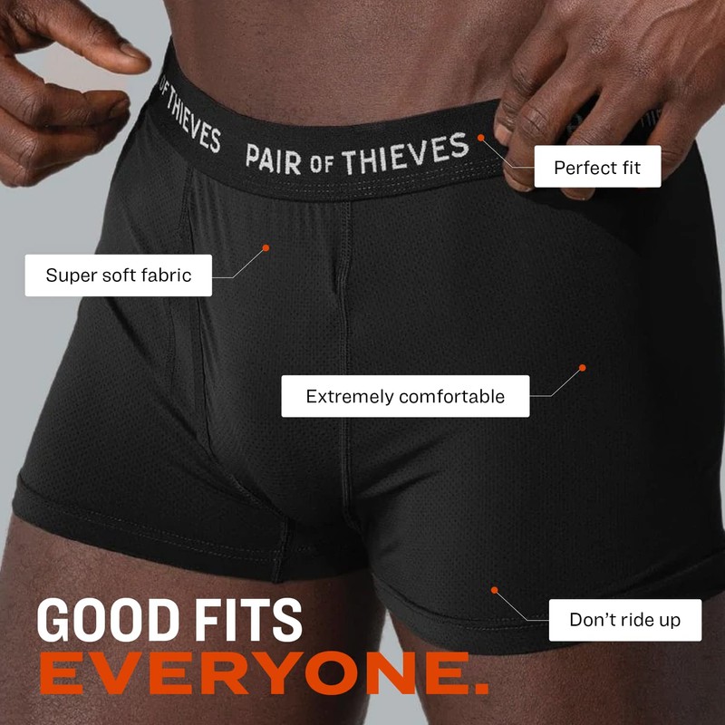 Pair of Thieves Men's 3 Pack Super Fit Trunks, Core,