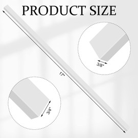 Roowest 4 Pcs UHMW Precision Milled Bar for Jigs Crosscut Sled for Table Saw Sled Fixtures or Miter Slots (size 3/4" x 3/8") Miter Bar Slider Table Saw Gauge Rod for Router Bandsaws(3/4 x 3/8 x 17'')