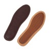 FOMIYES 2pairs Sweat Absorption Damping Insoles Activated Charcoal Leather Bamboo