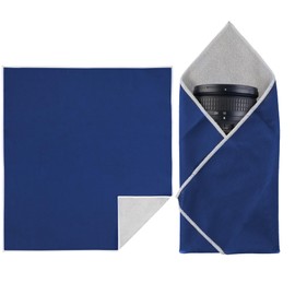 Walking Way Protective Wrap, Self-Adhesive Magic Cloth Camera Wrap, Storage Cloth, Anti-Scratch, Dustproof, Washable Lens Pouch for DSLR, Smartphones, Laptops, Cosmetic (Classic Dark Blue, 21.65 inch)