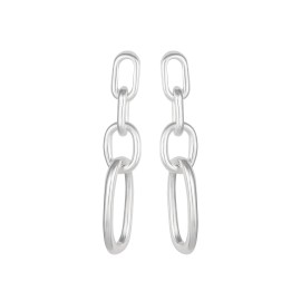 86York Brand Fashion Minimalist Chain Drop Earrings Chunky Shining Zircon Exaggerated Hoop Earrings Exquisite Women JewelryColor: ELLIANAS, Design: Earring