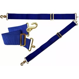 APRON BELT EXTENDER EXTENSION FOR MASONIC APRONS BLUE/GOLD