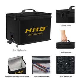 HRB Lipo Bag Lipo Battery Bag Fireproof Lipo Safety Bag Lipo Battery Storage Bag