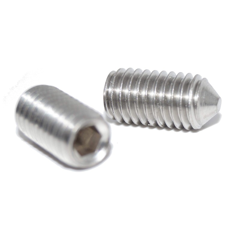 Set Screws M8 x 16 with Hexagon Socket and Point,