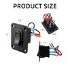 ULITECO Rocker Switch Panel, 1 Gang Toggle Switch Panel 12V,