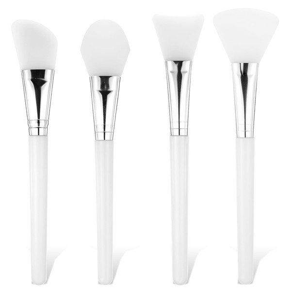 4 Stück Maskenpinsel, Silikon Gesichtsmasken Pinsel Gesichtsschlamm Applikator Mischpinsel Hautpflege