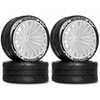 1/10 RC Car Tires and Wheels Set, On-Road Touring &