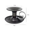 2Packs Candle Holders Black Iron with Handle Watebac,Iron Taper Candle