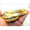 Jet International Set of 4 (four) Gold Plated Agate Slice