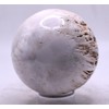 2.9" 420g White Scolecite Druzy Carved Sphere Polished Natural Collectible