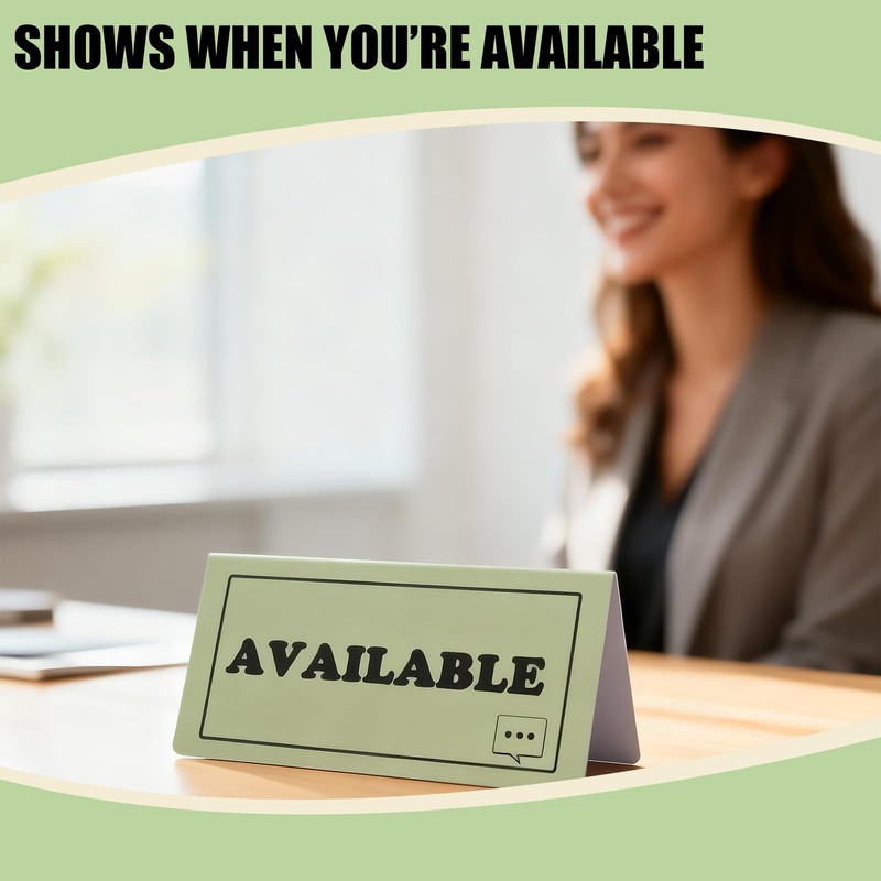 Do Not Disturb Desk Sign, Double Sided PVC Table Tent