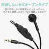Elecom Mono TV Headphones Semi-Open Black