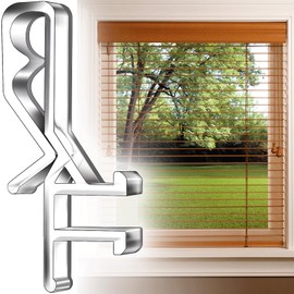 24 PCS Hidden Channel Valance Clips, 1-7/8inch Clear Plastic Blinds Clips for Valance with a Groove in The Back