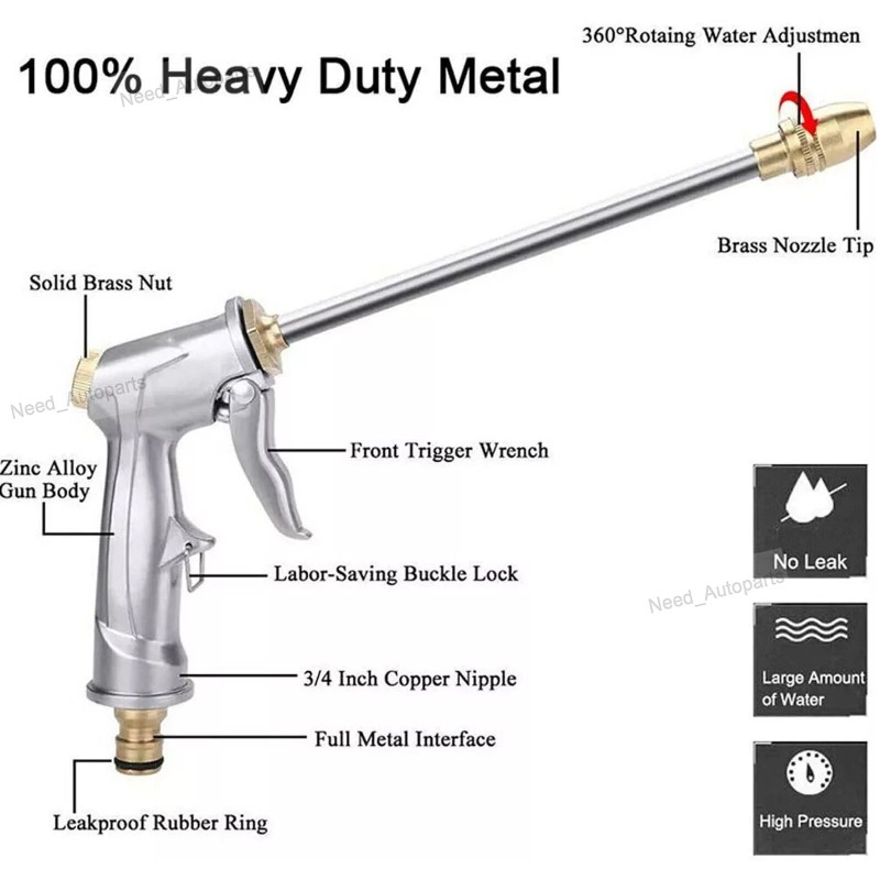 aodint_12 High Pressure Power Washer Water Spray Gun Nozzle Wand