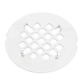 Artiwell 4-1/4” OD Snap-in Shower Drain Cover, Round Shower Drain Strainer Grid, Replacement Cover, Designed for Long-Lasting