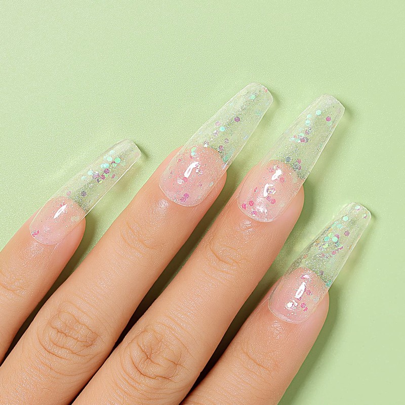 AIMEILI Solid Nail Gel for Gel Nails Set Clear Solid